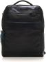Piquadro Leather rucksack Zwart Heren - Thumbnail 1