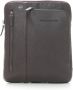 Piquadro Leather shoulder bag Bruin Heren - Thumbnail 1