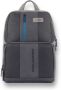 Piquadro Zwarte heren bucket tas rugzak Black Heren - Thumbnail 1