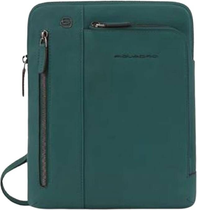 Piquadro Men Bags Shoulder Bag Green Ss23 Groen Heren