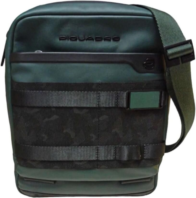 Piquadro Schoudertas Green Unisex - Foto 3