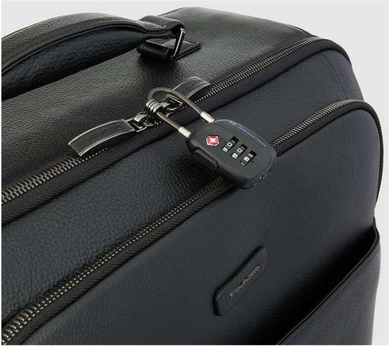 Piquadro Slanke vierwielige cabine trolley bagage Black Unisex - Foto 2