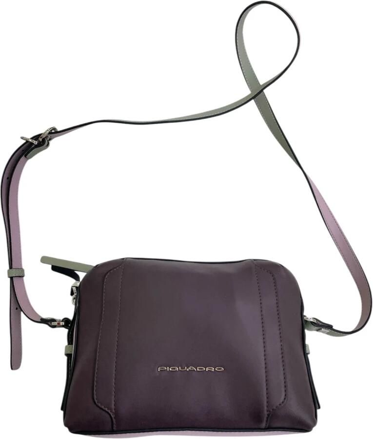 Piquadro Stijlvolle Schoudertas Purple Dames