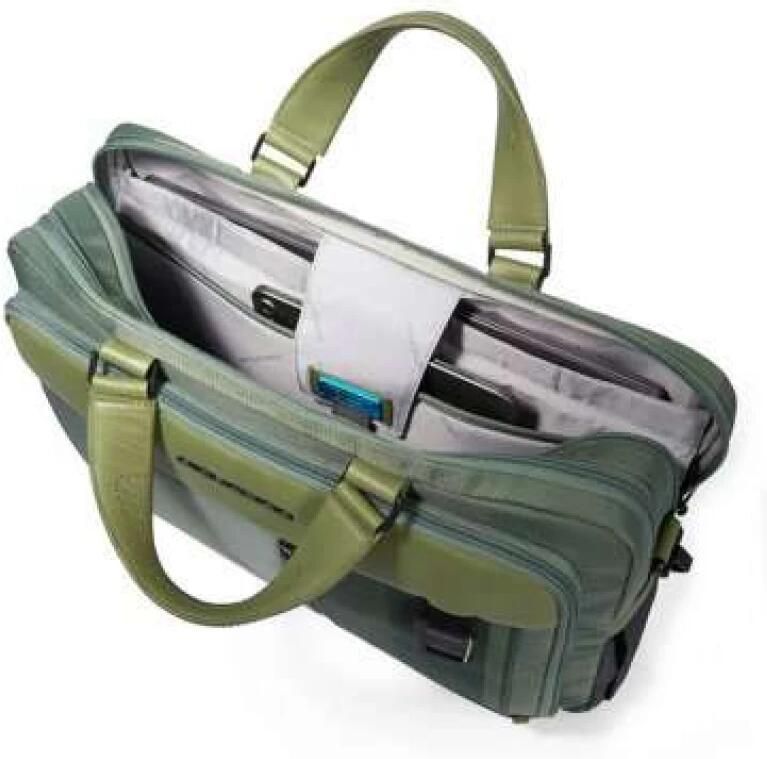 Piquadro Groene Handtas Werk Aktetas Anti-RFID Green Heren - Foto 3