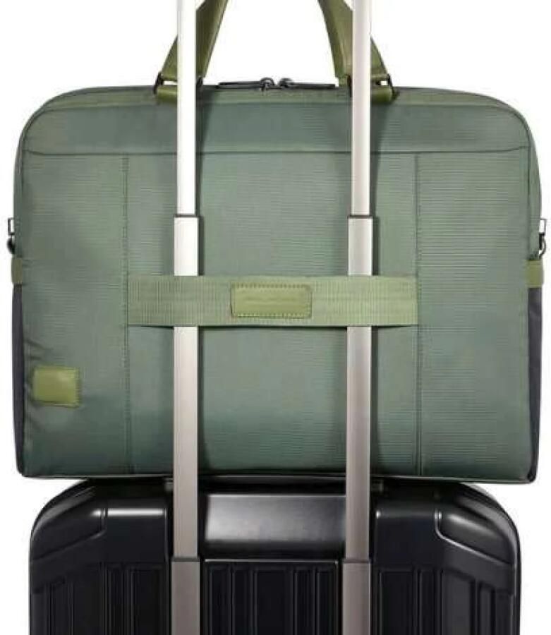 Piquadro Groene Handtas Werk Aktetas Anti-RFID Green Heren - Foto 2