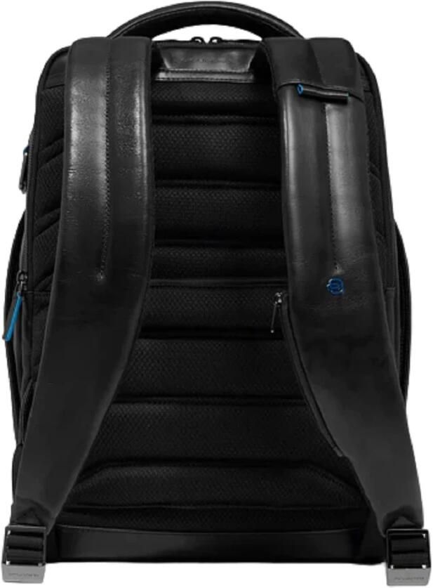 Piquadro Zwarte leren laptoptas met trolleybevestiging Black Unisex - Foto 3