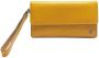 Piquadro Leren smartphone portemonnee met polsband Yellow Heren - Thumbnail 1