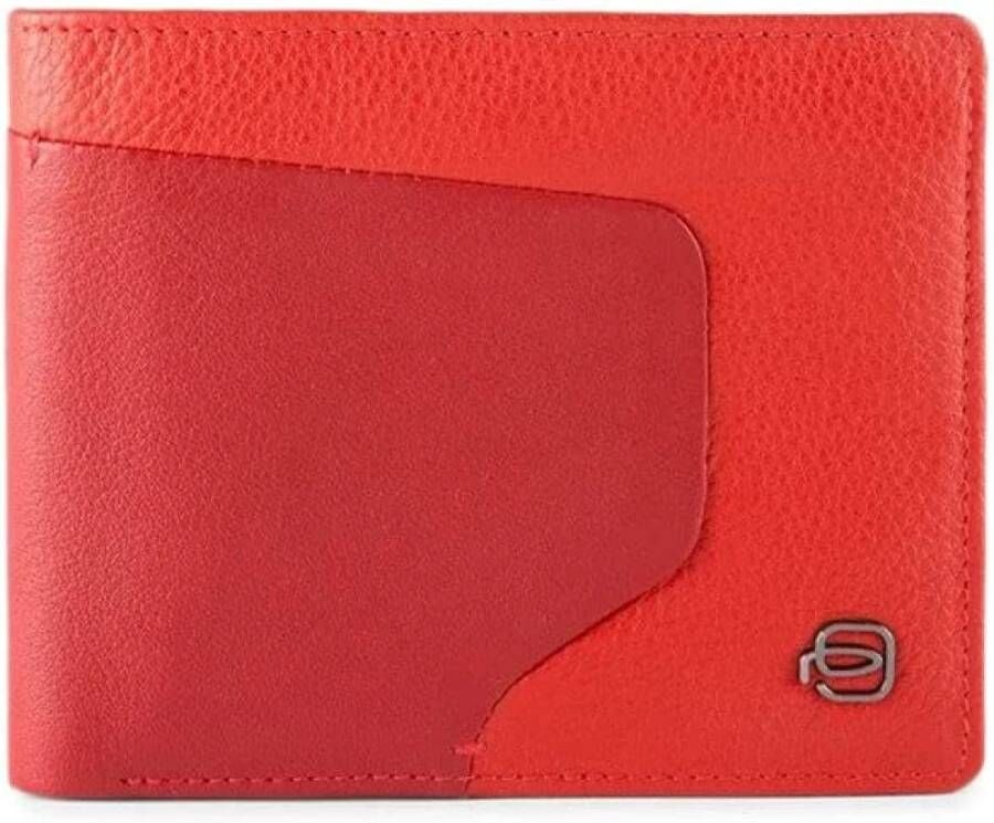 Piquadro Herenportemonnee met Muntvak Red Heren