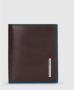 Piquadro Donkerbruine Verticale Portemonnee Rfid Bescherming Brown Heren - Thumbnail 1