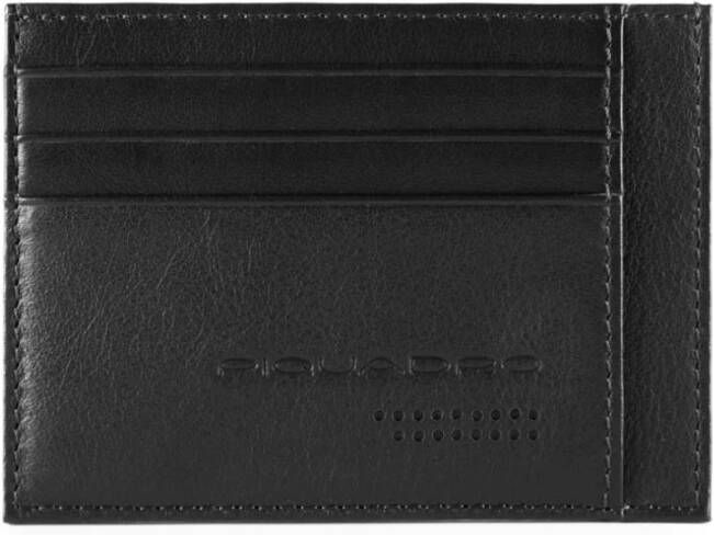 Piquadro Rfid Creditcardhouder Horizontaal Leer Black Heren