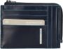 Piquadro Blauwe Portemonnee Rfid Bescherming Horizontaal Blue Unisex - Thumbnail 1