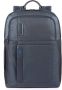 Piquadro Blauwe Laptop en iPad Rugzak Blue Unisex - Thumbnail 1