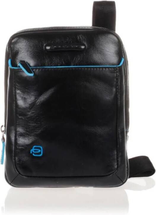 Piquadro Leren Herentas met Ritssluiting Black Heren - Foto 3