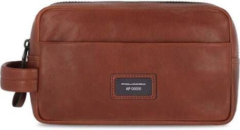 Piquadro Toilet Bags Bruin Heren