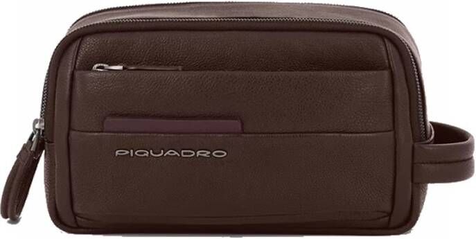 Piquadro Toilet Bags Bruin Heren