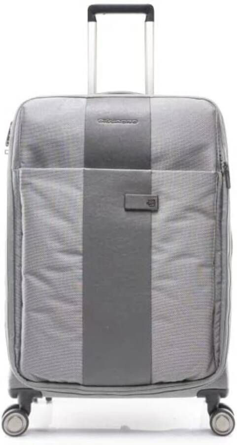 Piquadro Uitbreidbare Unisex Trolley Tas Gray Unisex