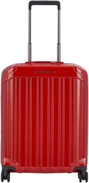 Piquadro Trolley Ultra Slim Vier -Weemed Bv4425Pql Rood Unisex
