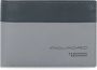Piquadro Grijze Leren Portemonnee Rfid Bescherming Gray Heren - Thumbnail 1