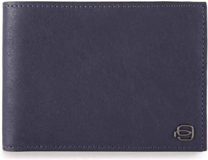 Piquadro Blauwe Transparante Portemonnee met Rfid Bescherming Blue Heren