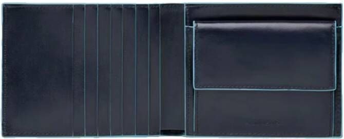 Piquadro Blauwe Portemonnee met Rfid Bescherming Blue