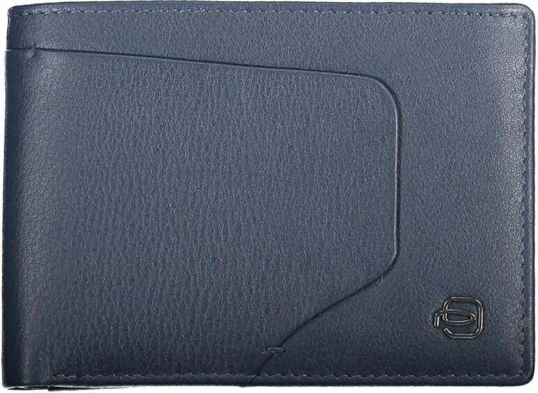 Piquadro Blauwe Leren Portemonnee met Rfid Blokker Blue Heren