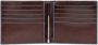 Piquadro Donkerbruine Leren Portemonnee met Dollarclip Brown Heren - Thumbnail 1