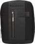 Piquadro Gerecyclede stoffen iPad Mini tas met AirPods vak Black Heren - Thumbnail 4