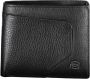Piquadro Rfid Leren Portemonnee Contrasterende Details Black Heren - Thumbnail 1
