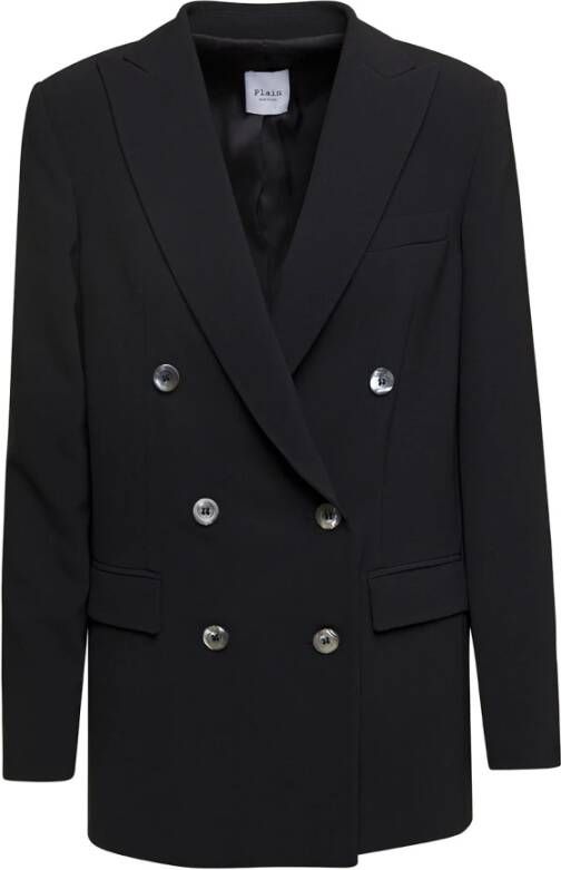 Plain Units Blazerjas Zwart Dames