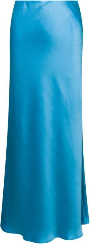 Plain Units Maxi Skirts Blauw Dames