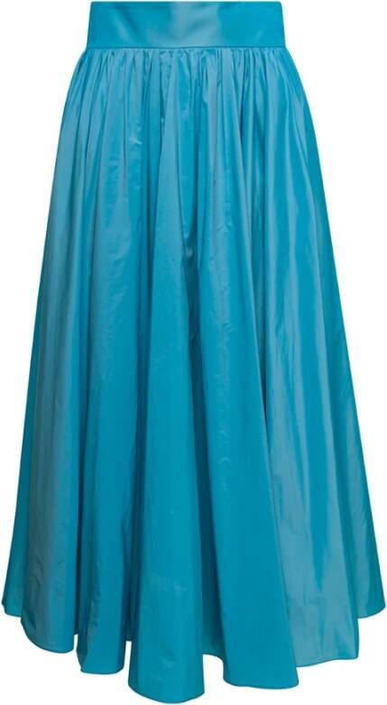 Plain Units Midi Skirts Blauw Dames