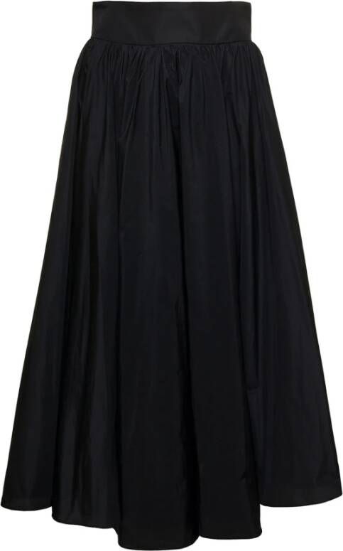 Plain Units Midi Skirts Zwart Dames