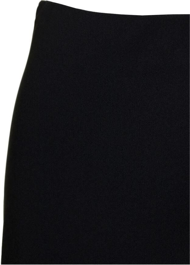 Plain Units Zwarte Midi Rok met Volanteffect Black Dames - Foto 2