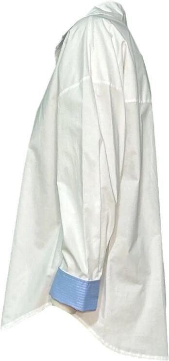 Please Katoenen Overhemd White Dames - Foto 3