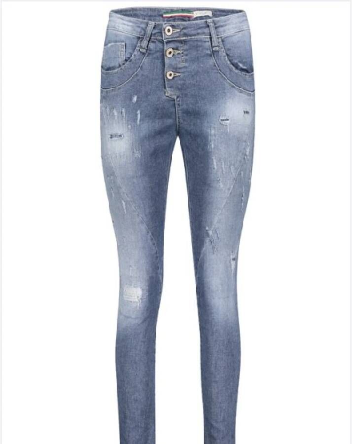 Please Slim-Fit Standing Jeans P78 Blauw Dames