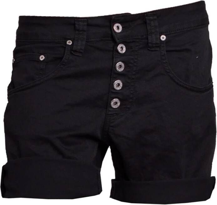 Please Stijlvolle zwarte korte broek Zwart Dames