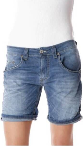Please Zomer Denim Shorts P88 Stijl Blauw Dames