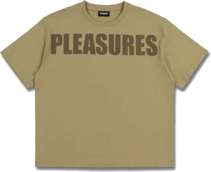 Pleasures Bruine Uitbreidbare Zwaargewicht Shirt Groen Heren
