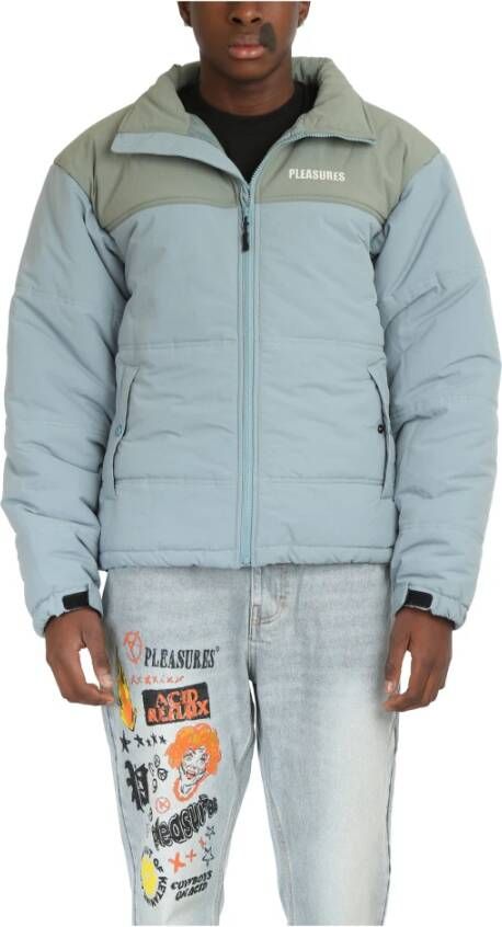 Pleasures Down Jackets Blauw Heren