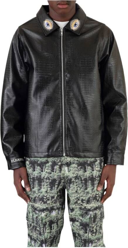 Pleasures Leather Jackets Zwart Heren
