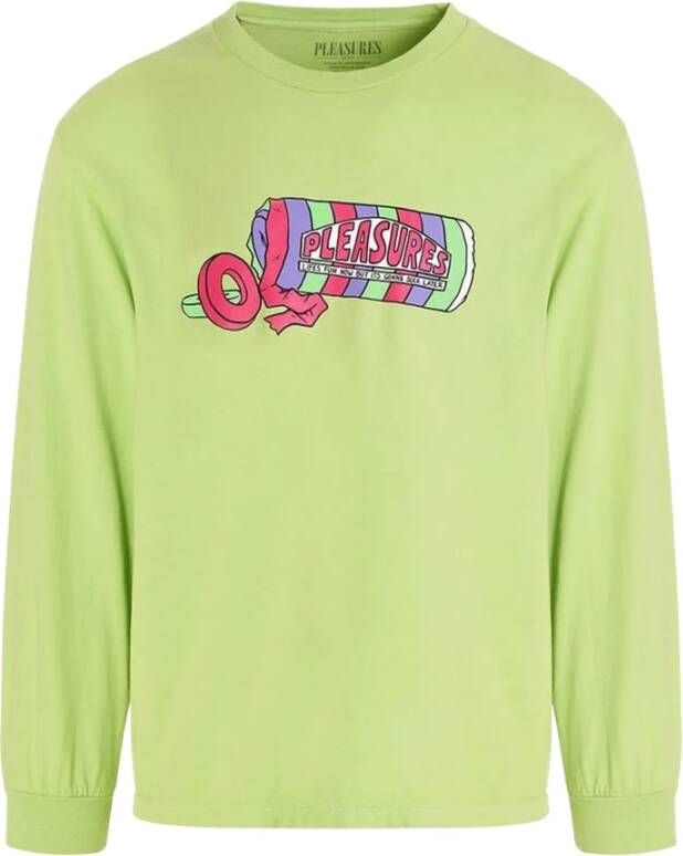Pleasures Men T-Shirt Groen Heren