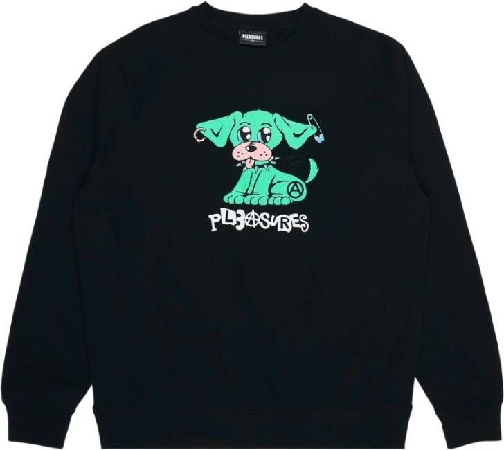 Pleasures P21F040 Sweatshirt Zwart Heren