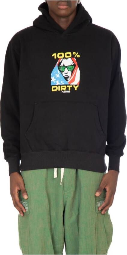 Pleasures Sonic Youth Dirty Hoodie Black Heren