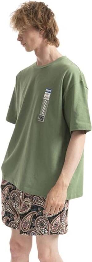 Pleasures T -shirt p22sp021 Groen Heren