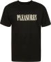 Pleasures Tickle Logo T-shirt Zwart Heren - Thumbnail 1