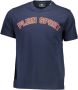 Plein Sport Blauw Katoenen T-Shirt met Korte Mouwen en Print Blue Heren - Thumbnail 3