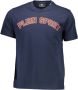 Plein Sport Blauw Katoenen T-Shirt met Print Blauw Heren - Thumbnail 3