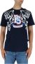 Plein Sport Blauw Katoenen T-Shirt Korte Mouw Ronde Hals Print Logo Blue Heren - Thumbnail 1