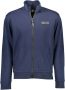Plein Sport Blauwe Sweatshirt met Rits en Contrastdetails Blue Heren - Thumbnail 1