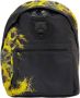 Plein Sport Zwarte nylon rugzak met geel contrastprint Grijs Heren - Thumbnail 1